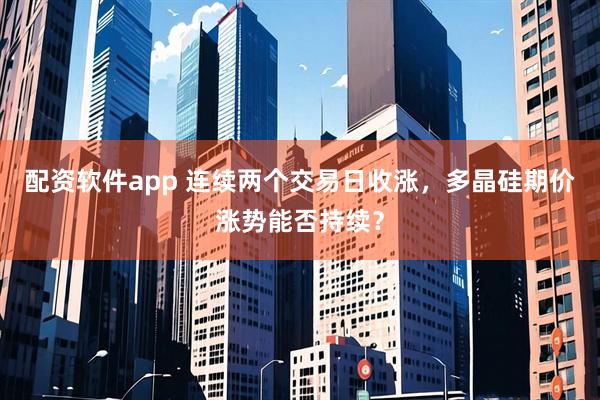 配资软件app 连续两个交易日收涨，多晶硅期价涨势能否持续？