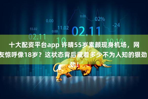 十大配资平台app 许晴55岁素颜现身机场，网友惊呼像18岁？这状态背后藏着多少不为人知的狠劲！